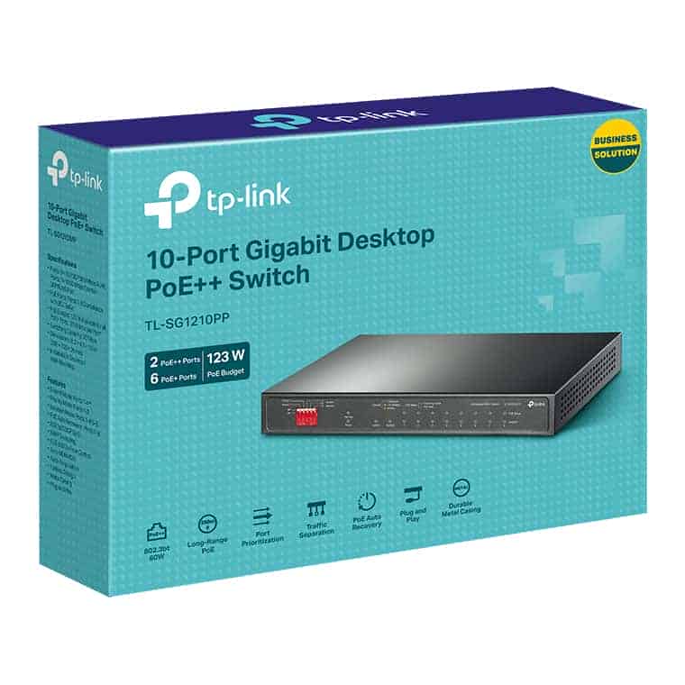 (image for) tp-link 10-Port Gigabit Desktop Switch with 6-Port PoE